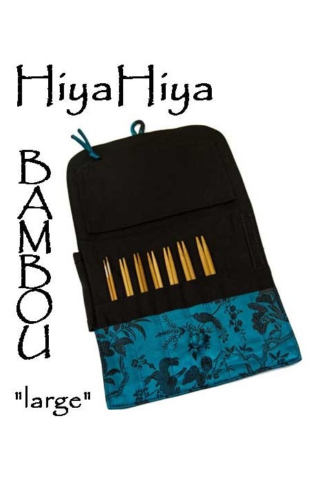 KIT "large" aiguilles circulaires HIYA HIYA bambou 5"