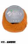 Silky Lanamania - Merinos et Soie - 11 ambre