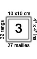 27 mailles x 32 rangs