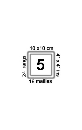 18 mailles x 24 rangs