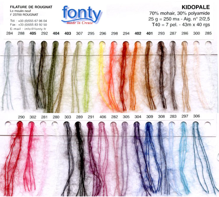 Kidopale - Mohair - Laine fonty